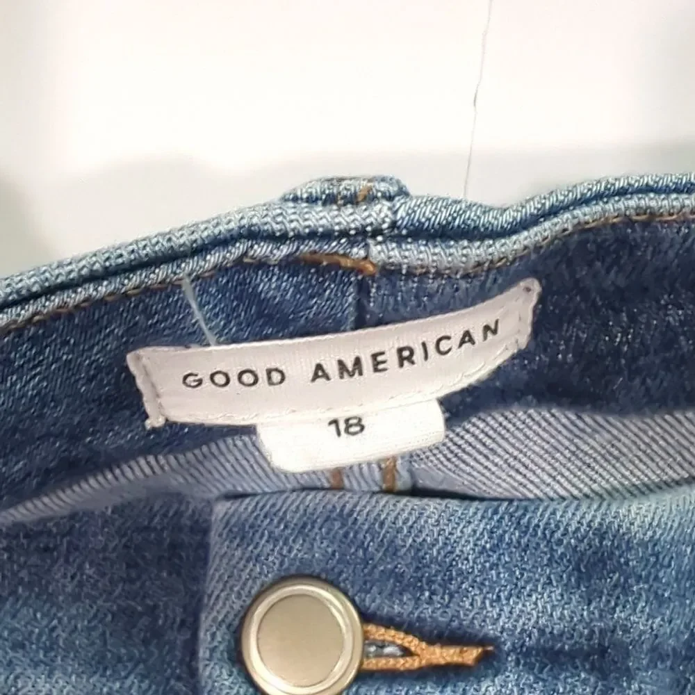 Good‎ American Jeans Womens 18 Blue Good Legs ankle Glc1380t